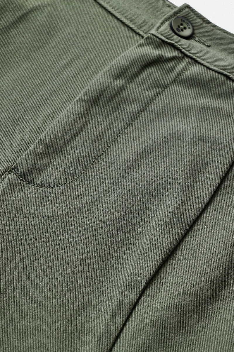 Snitch Olive 100% Cotton Baggy Trousers for Men | Best Price UAE